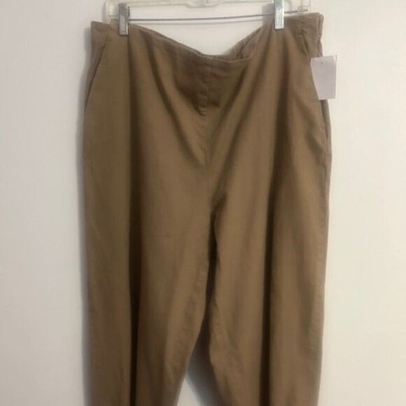Eileen Fisher Tan side zip ankle pants, size XL - Picture 1 of 4